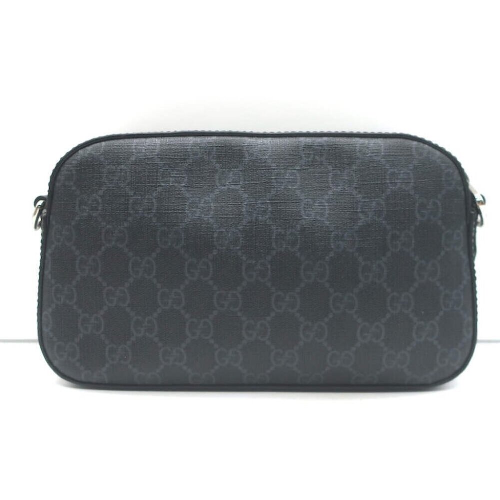 Gucci Small GG Supreme Crossbody Camera Bag Black Monogram Canvas & Leather - Picture 10 of 16